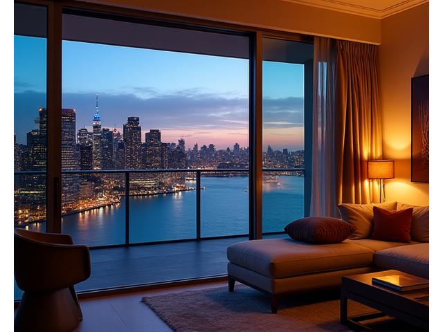 Luxury high-rise apartment with stunning city views of Sydney, Australia