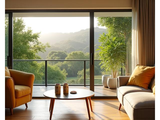 Family enjoying a modern suburban apartment balcony in Australia