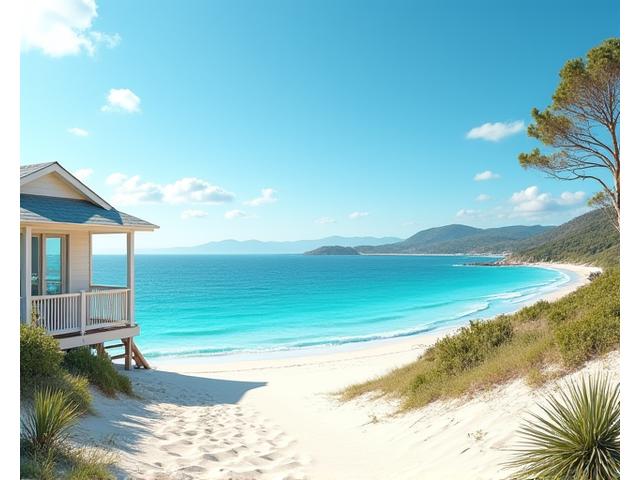 Beachfront cottage with ocean view